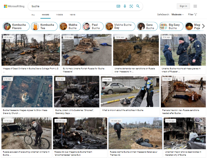 Яндекс скрывает в новостях преступления россиян в Буче и Мариуполе: появились доказательства